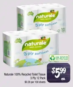 Farmer Jack's Naturale 100% Recycled Toilet Tissue offer