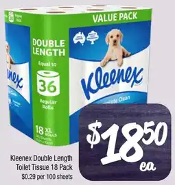 Farmer Jack's Kleenex Double Length Toilet Tissue offer