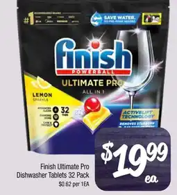 Farmer Jack's Finish Ultimate Pro Dishwasher Tablets offer