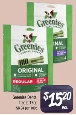 Farmer Jack's Greenies Dental Treats offer