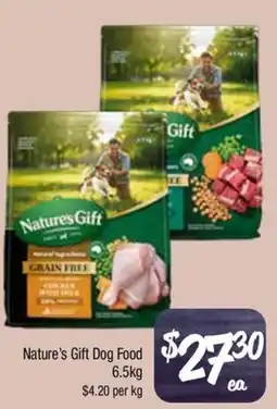 Farmer Jack's Nature's Gift Dog Food offer
