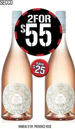 Farmer Jack's Rameau d'or provence rose offer