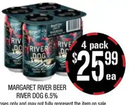 Farmer Jack's Margaret river beer river dog 6.5% offer