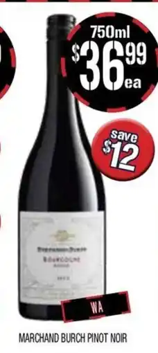 Farmer Jack's Marchand burch pinot noir offer