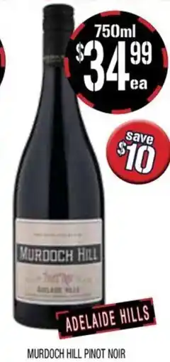 Farmer Jack's Murdoch hill pinot noir offer