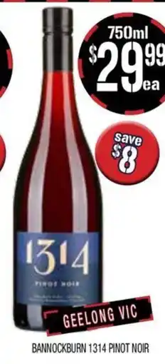 Farmer Jack's Bannockburn 1314 pinot noir offer