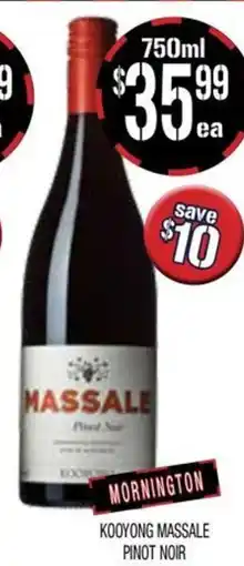 Farmer Jack's Kooyong massale pinot noir offer