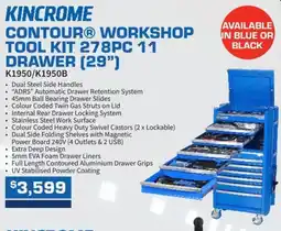 Burson Auto Parts Contour workshop tool kit 11 drawer 29 offer