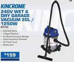 Burson Auto Parts 240v wet & dry garage vacuum 1250w offer