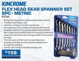 Burson Auto Parts Flex head gear spanner set metric offer