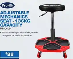 Burson Auto Parts Adjustable mechanics seat capacity offer