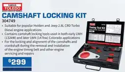 Burson Auto Parts Camshaft locking kit offer