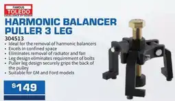 Burson Auto Parts Harmonic balancer puller 3 leg offer