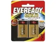 Eveready Gold Alkaline 9V Batteries 2 Pack