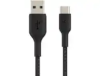 Officeworks Belkin BoostCharge Braided USB-A to USB-C Cable 3m Black offer