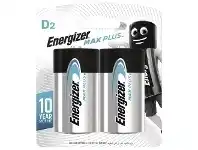 Officeworks Energizer MAX Plus D Alkaline Batteries 2 Pack offer