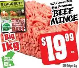 Farmer Jack's Wa grass fed premium beef mince offer