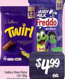 Farmer Jack's Cadbury Share Packs offer