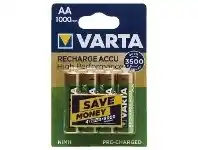 Officeworks Varta Rechargeable AA Batteries 4 Pack offer