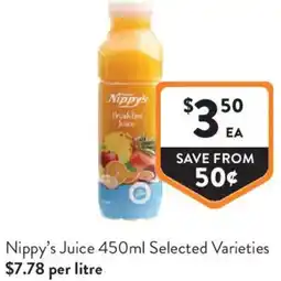 Foodworks Nippy's Juice offer