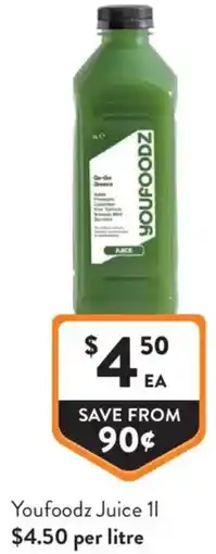 Foodworks Youfoodz Juice offer