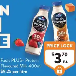 Foodworks Pauls PLUS+ Protein Flavoured Milk offer