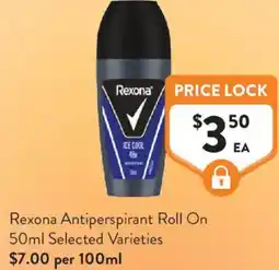 Foodworks Rexona Antiperspirant Roll On offer