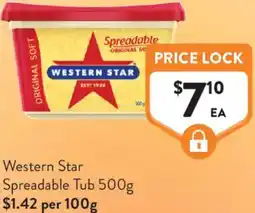 Foodworks Western Star Spreadable Tub offer