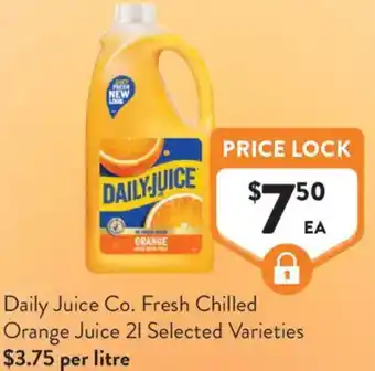 Foodworks Daily Juice Co. Fresh Chilled Orange Juice offer