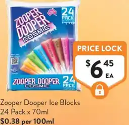 Foodworks Zooper Dooper Ice Blocks offer