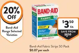 Foodworks Band-Aid Fabric Strips offer