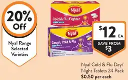 Foodworks Nyal Cold & Flu Day/ Night Tablets offer