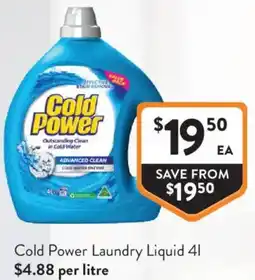 Foodworks Cold Power Laundry Liquid offer