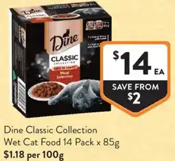 Foodworks Dine Classic Collection Wet Cat Food offer