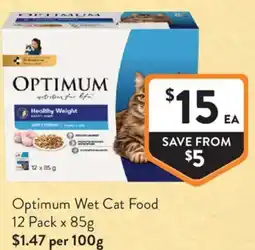 Foodworks Optimum Wet Cat Food offer