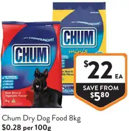 Foodworks Chum Dry Dog Food offer