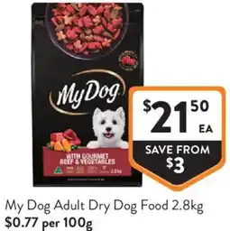 Foodworks My Dog Adult Dry Dog Food offer