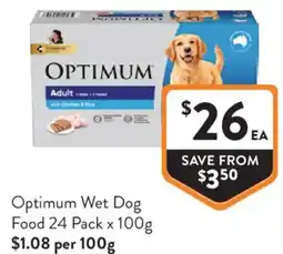 Foodworks Optimum Wet Dog Food offer