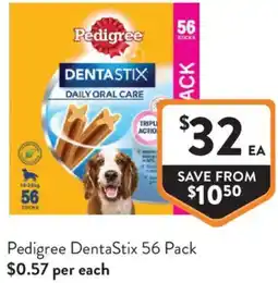 Foodworks Pedigree DentaStix offer