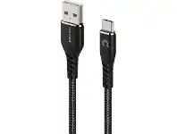 Officeworks Comsol Kevlar USB-A to USB-C Cable 3m Black offer
