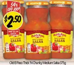 NQR Old El Paso Thick N Chunky Medium Salsa 375g offer