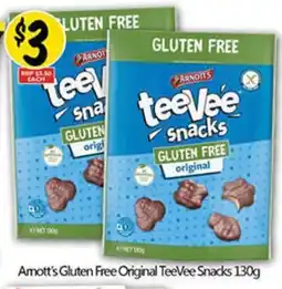 NQR Amott's Gluten Free Original TeeVee Snacks 130g offer