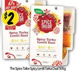 NQR The Spice Tailor Spicy Lentil Tarka Daal 500g offer