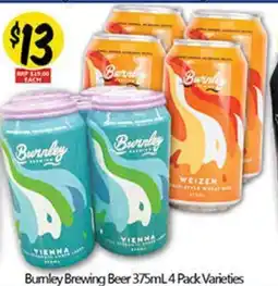 NQR Bumley Brewing Beer 375mL 4 Pack Varieties offer
