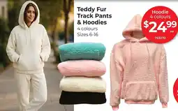 Red Dot Teddy Fur Track Pants & Hoodies offer