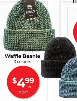 Red Dot Waffle Beanie 3 colours offer