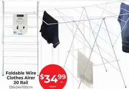 Red Dot Foldable Wire Clothes Airer offer