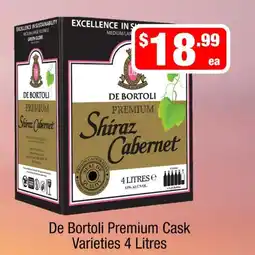 Liquor Stax De Bortoli Premium Cask Varieties 4 Litres offer