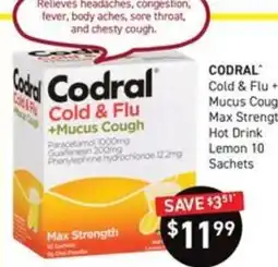 Chemist King CODRAL Cold & Flu + Mucus Cough Max Strength offer