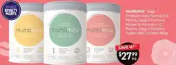 Chemist King MUMAMOO Stage Premium Infant Formula 0-6 Months, Stage 2 Premium Follow-On Formula 6-12 Months, Stage 3 Premium Toddler Milk offer